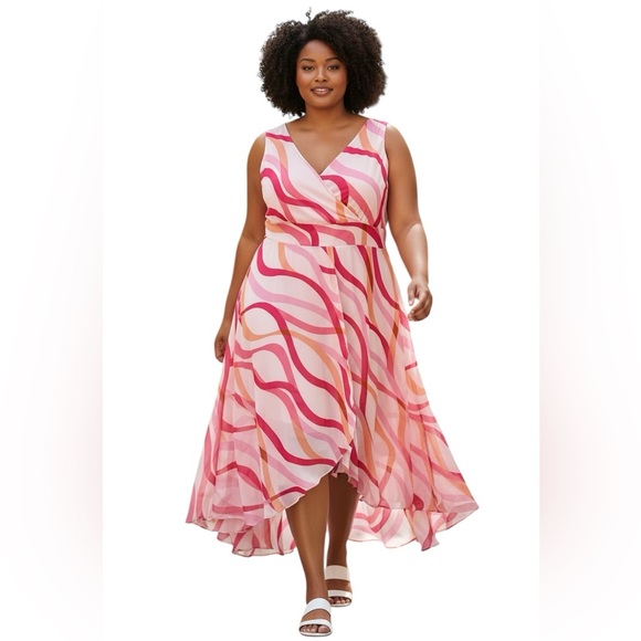 Jessica London Dresses & Skirts - JESSICA LONDON pink sleeveless full skirt maxi dress size 22